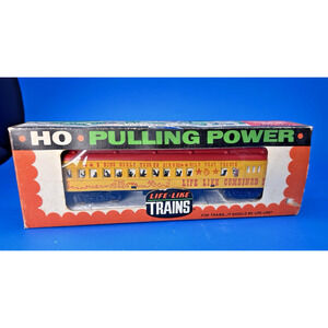 Vintage Life-Like Trains Passenger Circus Car HO Electric, T585, Original Box